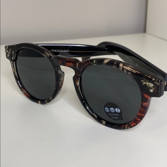Komono Clement Fern Sunglasses Round Frame NEW - Picture 2 of 16